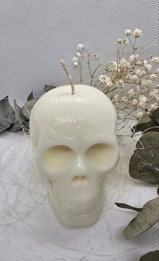 Totenkopf mit Flammen